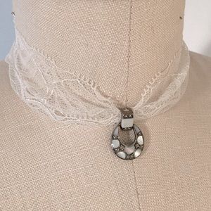 Silver pendant with mother of Pearl inlay